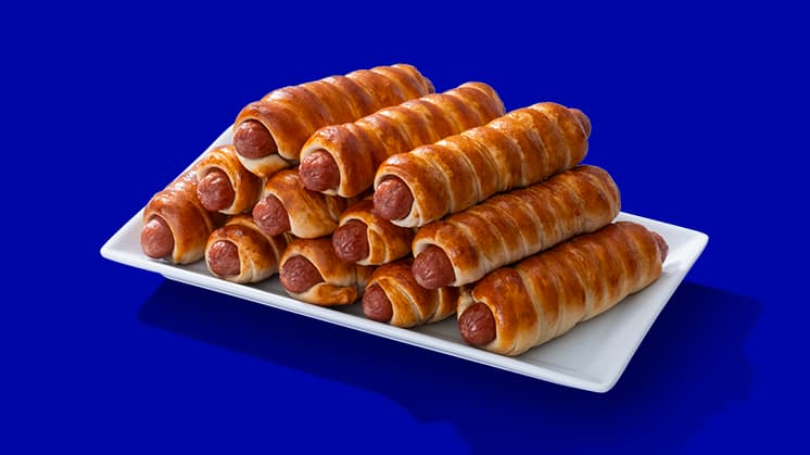 Best bulk pretzel dog packages for lunch catering and group meals in Temple Hills MD
