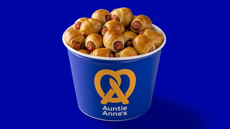 Best mini hot dogs wrapped in soft pretzel dough bucket in Temple Hills MD