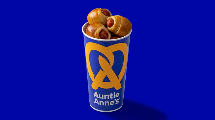 Best small snack of mini hot dogs in soft pretzel dough in Temple Hills MD